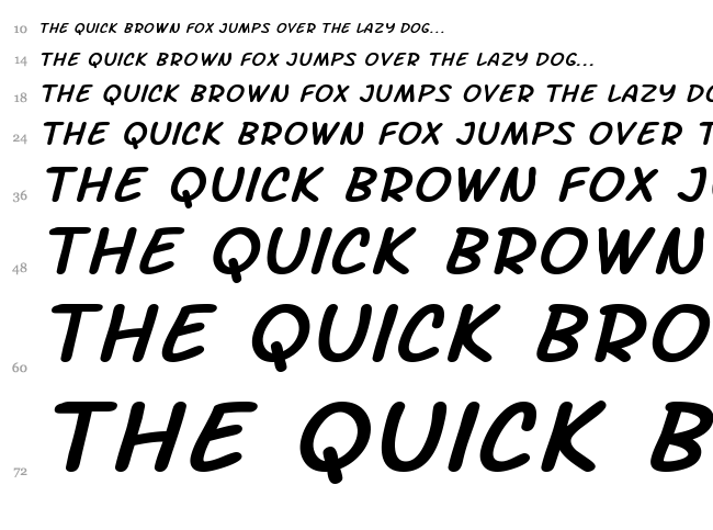 SF Arch Rival font waterfall